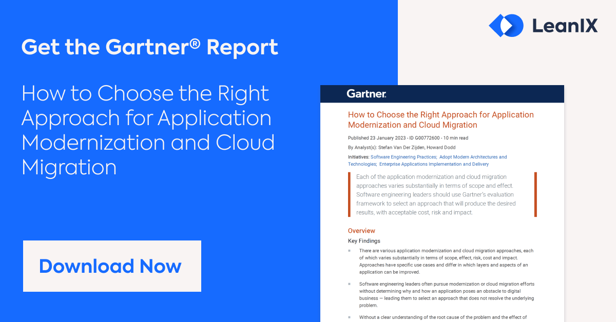 Gartner® Report How to Choose the Right Application Modernization